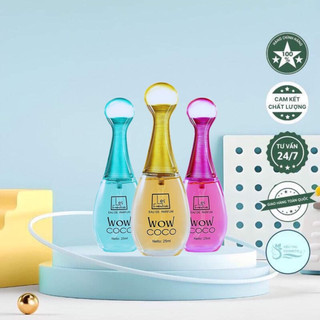 Nước hoa nữ cao cấp les frénchisés wow coco 25ml - dòng nước hoa mới 3 mùi hương - hàng chính hãng