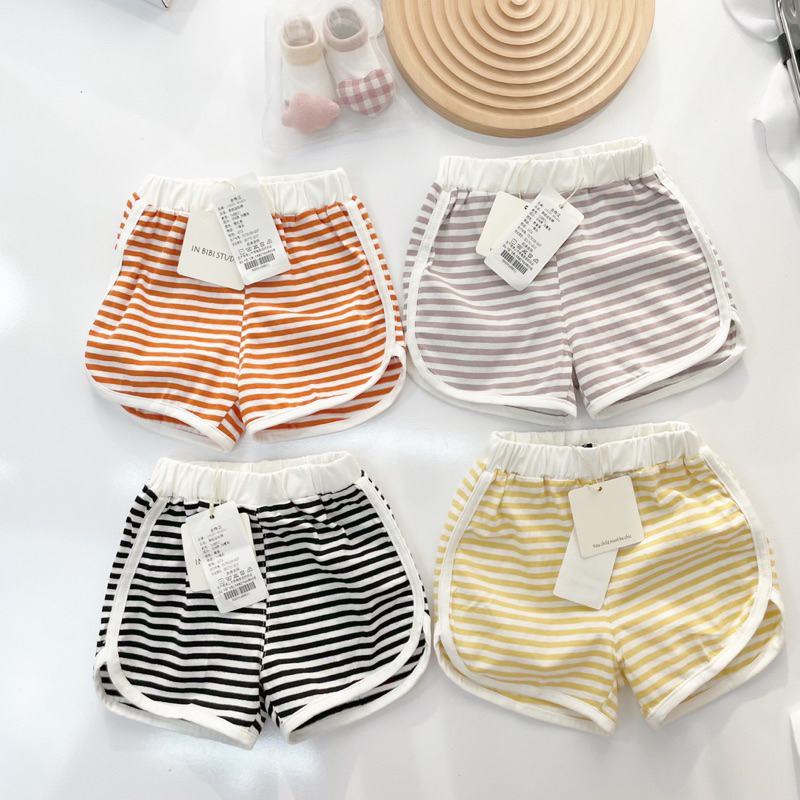 Quần Đùi Cho Bé Trai Gái IN BIBI STUDIO Chất Thun Thông Hơi Thoáng Mát QCCC - Mã 1138