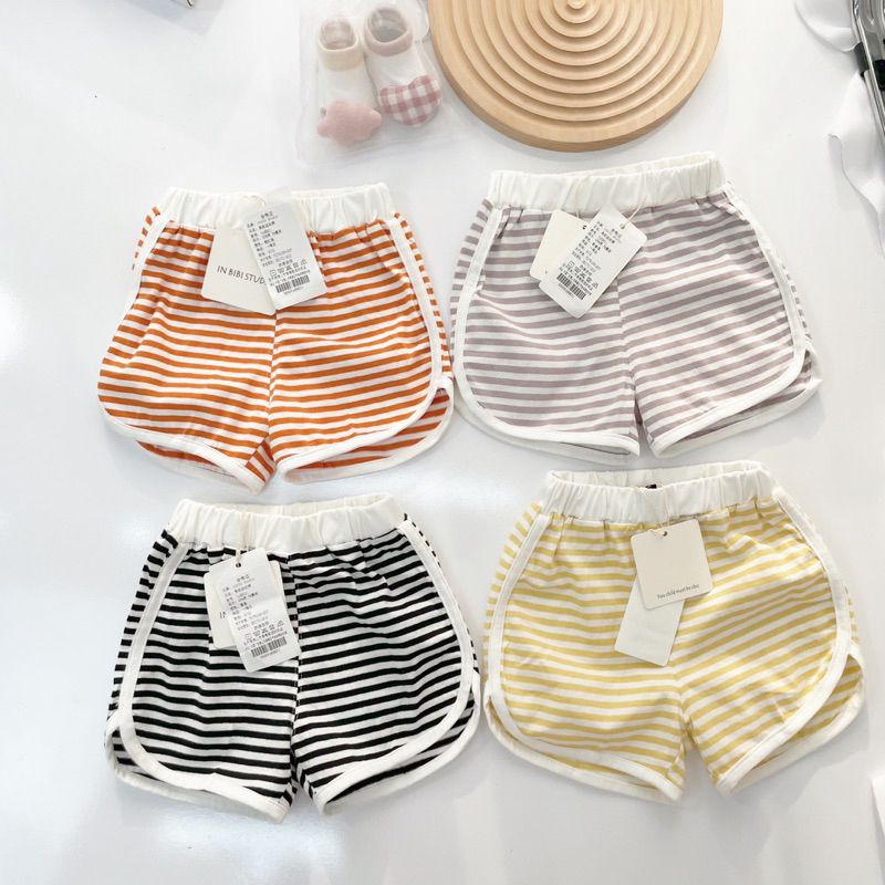 Quần Đùi Cho Bé Trai Gái IN BIBI STUDIO Chất Thun Thông Hơi Thoáng Mát QCCC - Mã 1138