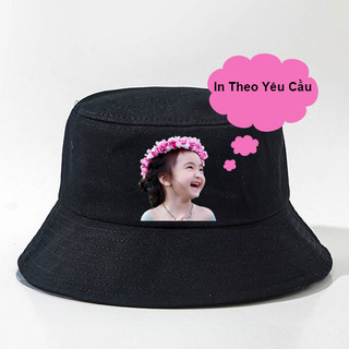Mũ bucket in theo yêu cầu , mũ in chữ in ảnh in logo theo yêu cầu giá rẻ
