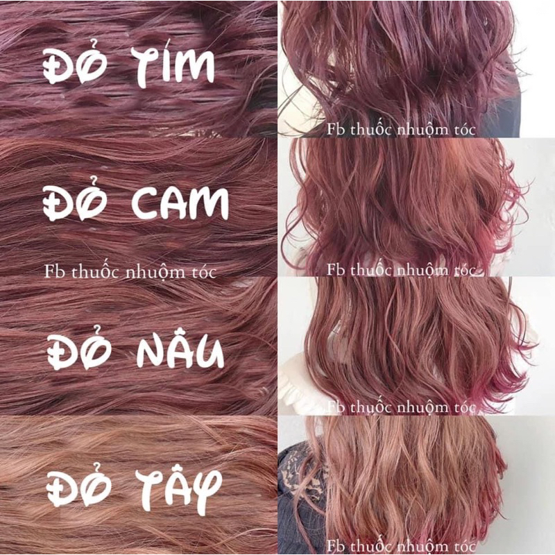Combo nhuộm tóc giá sỉ tặng kèm oxy đầy đủ màu