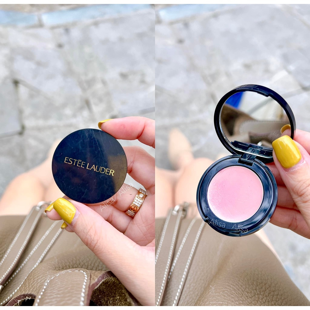 Son Dưỡng Estee Lauder Mini Dạng Hũ Kèm Gương Mùi Thơm Kẹo Ngọt - Không Hộp