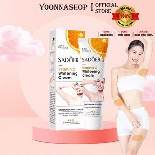 Kem Trắng Da Giảm Thâm Nách, Mông, Đầu Gối, Khuỷu Tay SADOER 50g An Toàn Hiệu Quả A231