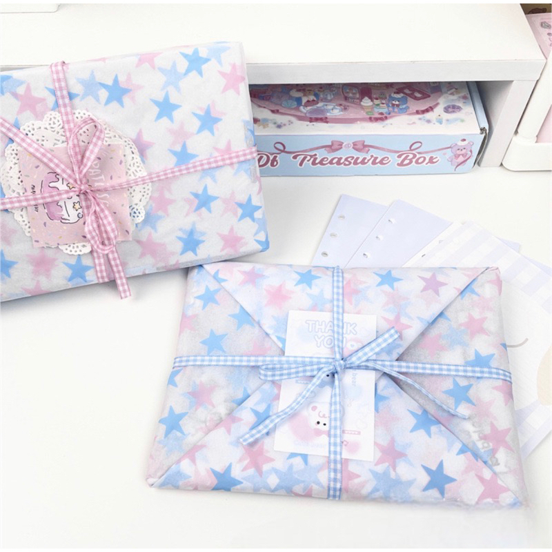 Giấy Gói Sao Màu Pastel Gói Hàng