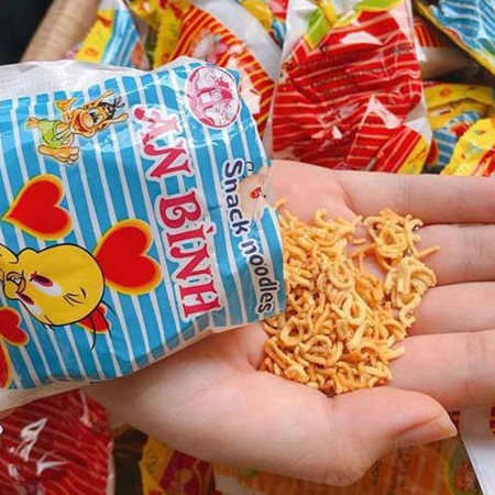 10 gói mì tôm trẻ em An Bình giòn thơm - Đồ ăn vặt tuổi thơ