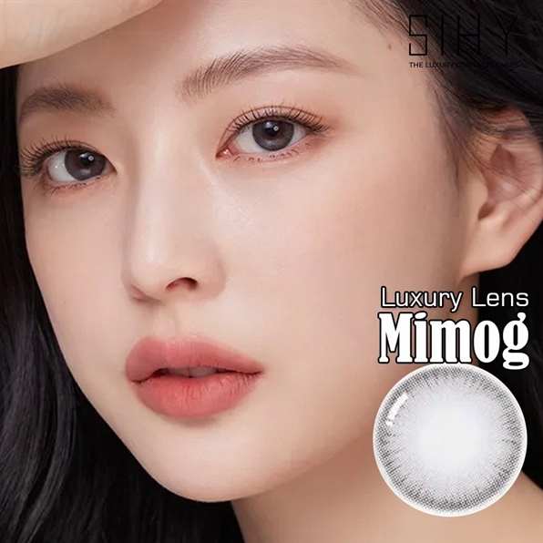 Kính áp tròng lens có màu, nâu choco hạt dẻ Sihy độ cận 0 độ đến 8 độ chất liệu cao cấp, xuất xứ Hàn Quốc - Mimo Gray