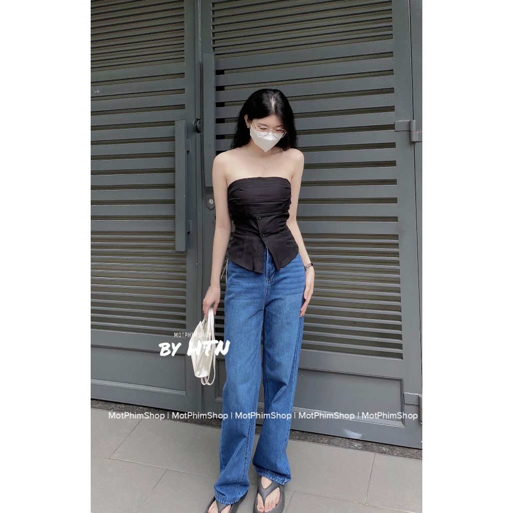 ÁO CÚP XẾP LY NÚT, áo quây tôn dáng