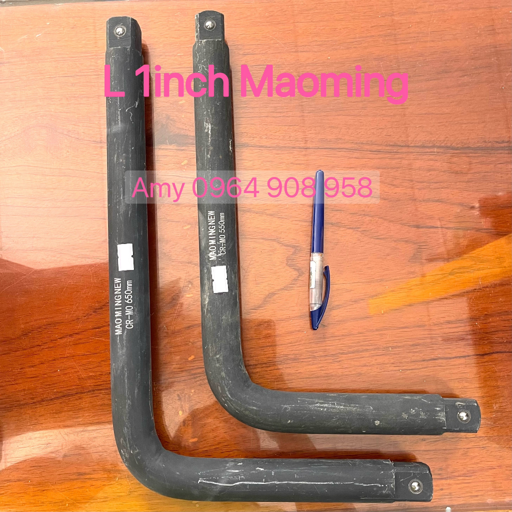 Tay công chữ L 1 inch, Tay vặn ốc chữ 1 inch Maoming dài 545mm,625mm 2 đầu. Hàng chính hãng.