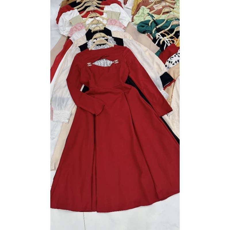 Đầm tiệc nhung tăm