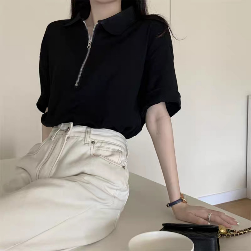 Áo Polo Nữ Chất Liệu Cotton Thoáng Mát, Mềm Mại