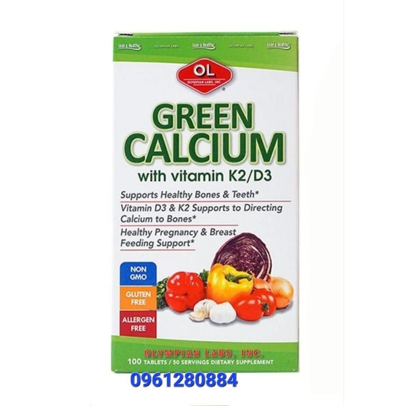 Calcium hữu cơ Olympian green calcium