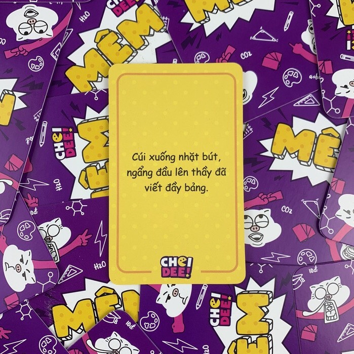 Bộ bài meme Mêm 3 Choidee 130 lá, phiên bản Tình iu vui hài chơi nhóm
