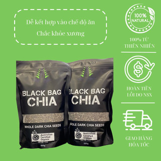Hạt chia đen nuts101 nhập khẩu úc túi 500g