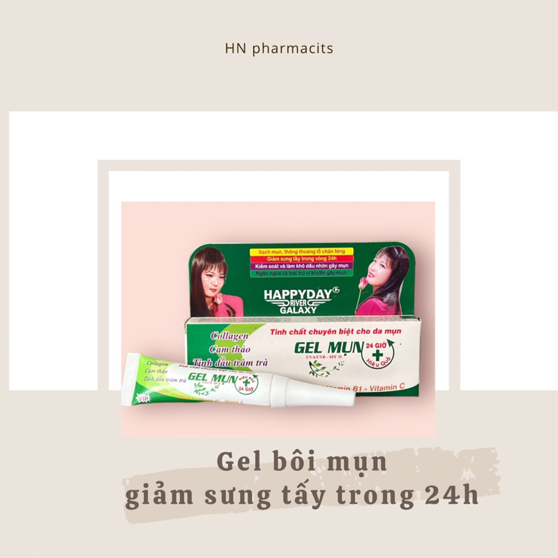Gel mụn xóa thâm liền sẹo happyday mẫu mới
