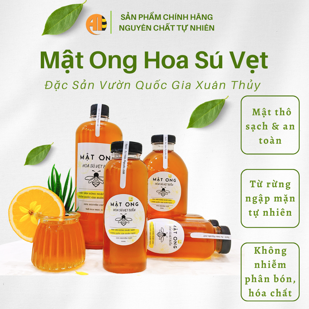 Mật ong sú vẹt rừng ngập mặn vườn Quốc Gia Xuân Thủy nguyên chất