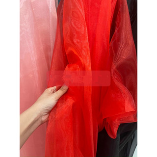 VẢI VOAN KÍNH (KIẾNG) KHỔ 1M5 MAY NƠ, LÀM HOA TRANG TRÍ