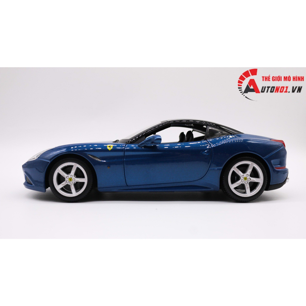 Mô hình Ferrari California T Có Mui Blue 1:18 Bburago 7969