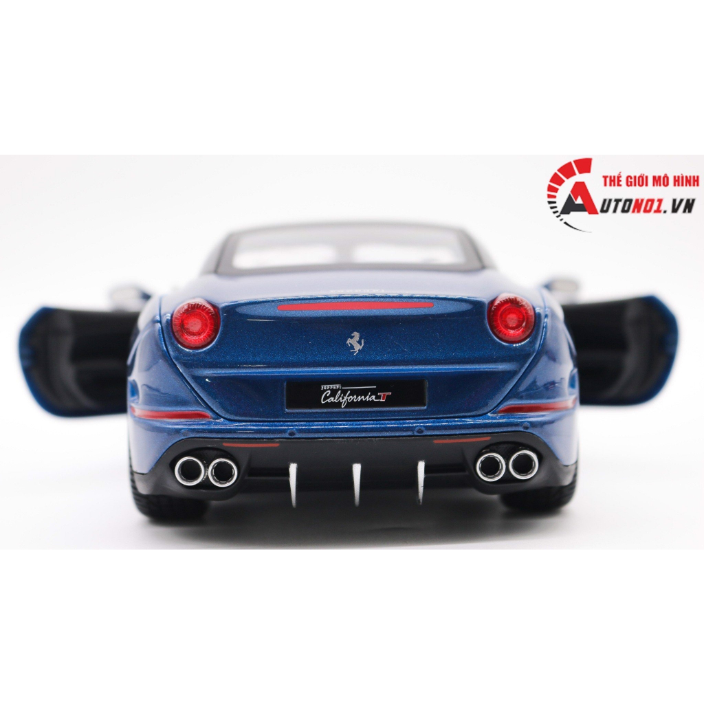 Mô hình Ferrari California T Có Mui Blue 1:18 Bburago 7969
