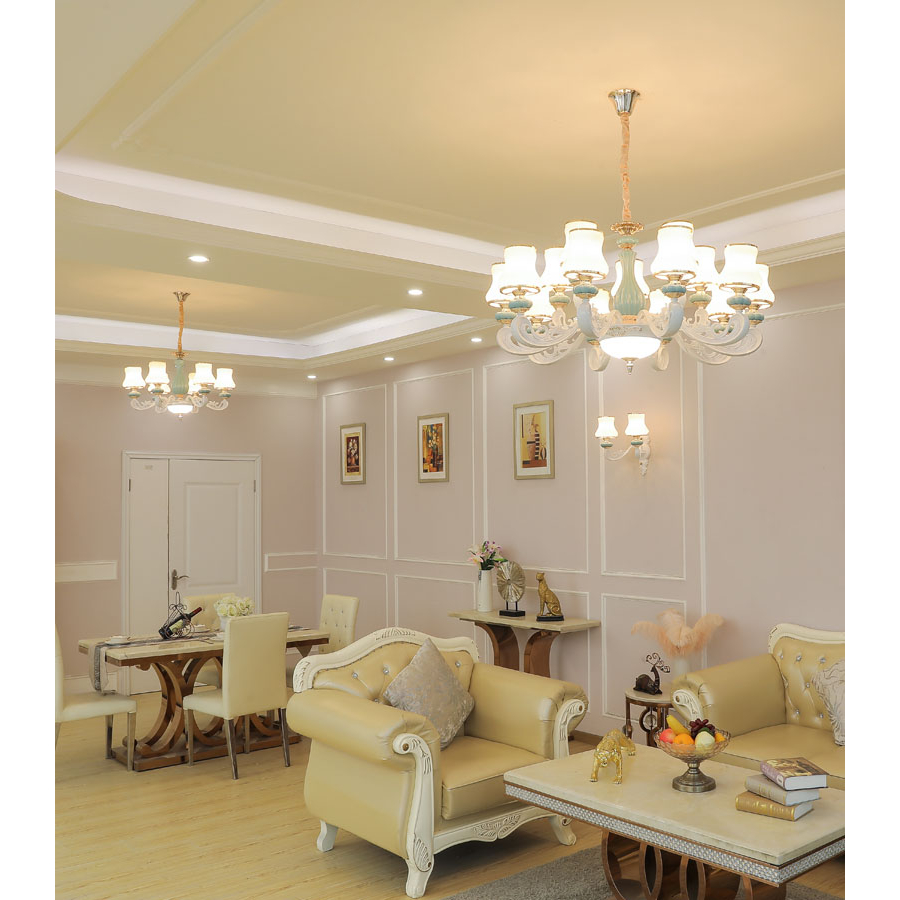 Đèn Chùm Hiện đại trang trí Phòng Khách 6 Tay Đèn 6MY8090