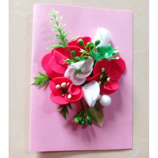 Thiệp handmade hoa nổi 3D