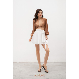 Áo lụa croptop Layla - Aurore Cloth