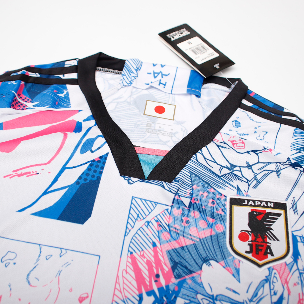 Set Bộ Thể Thao Nam Áo Bóng Đá CLB tuyển nhật bản màu trăng xanh thun thái cao cấp