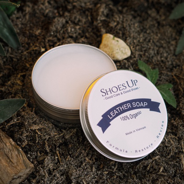 Shoes Up Leather Soap - Xà Phòng làm sạch đồ da, giày da, áo da, túi xách