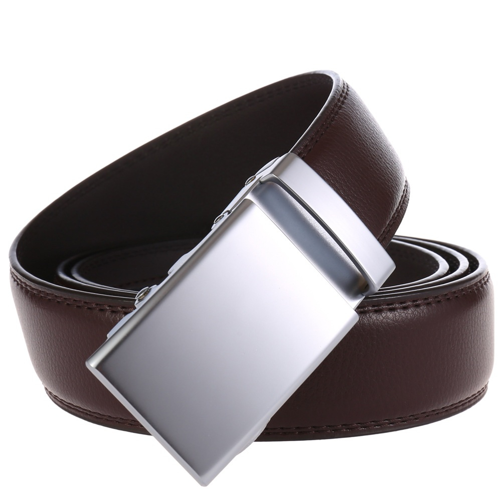 Thắt lưng nam bản 3.5 cm , dây lưng da bò thật 02 lớp loại MENWIS S03 khóa tự động , dây nịt nam bảo hành 12 tháng