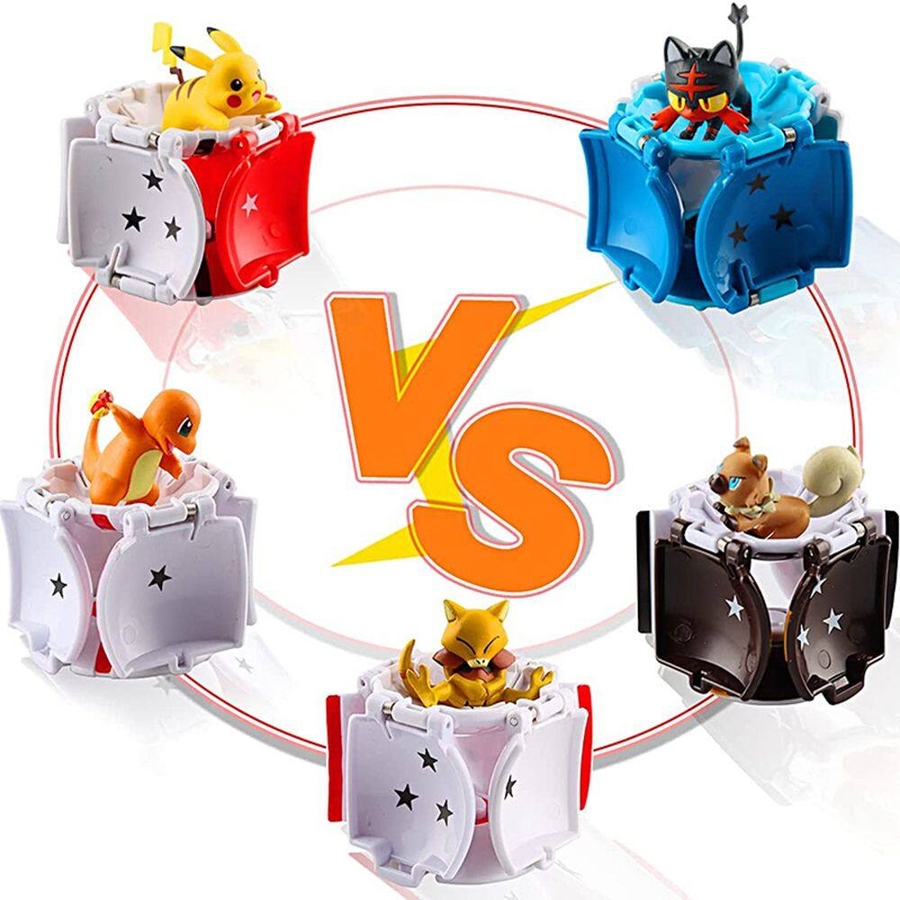 Mô Hình Quả Cầu Pokemon, Tự Động Ném Thú Pikachu Dành Cho Bé.