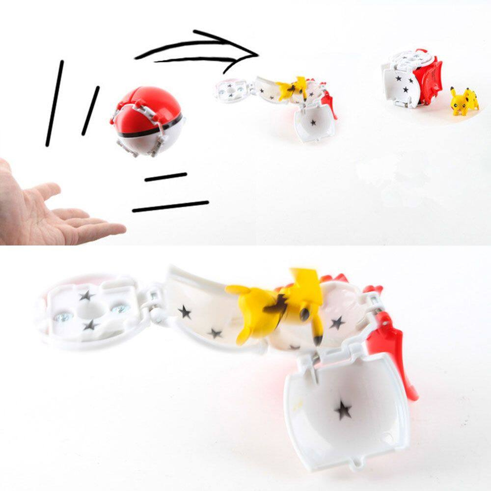 Mô Hình Quả Cầu Pokemon, Tự Động Ném Thú Pikachu Dành Cho Bé.