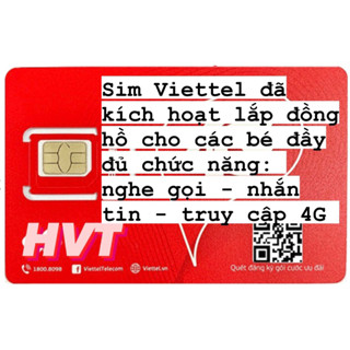 Sim Viettel 4G dùng cho đồng hồ, thiết bị thông minh miễn phí tháng đầu tiên