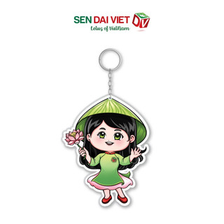 Móc khóa sen đại việt- móc treo chìa khóa, balo, làm qùa tặng, dv- sen dai vịet