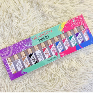 Set gel vẽ cọ nét Vendeeni 12 màu