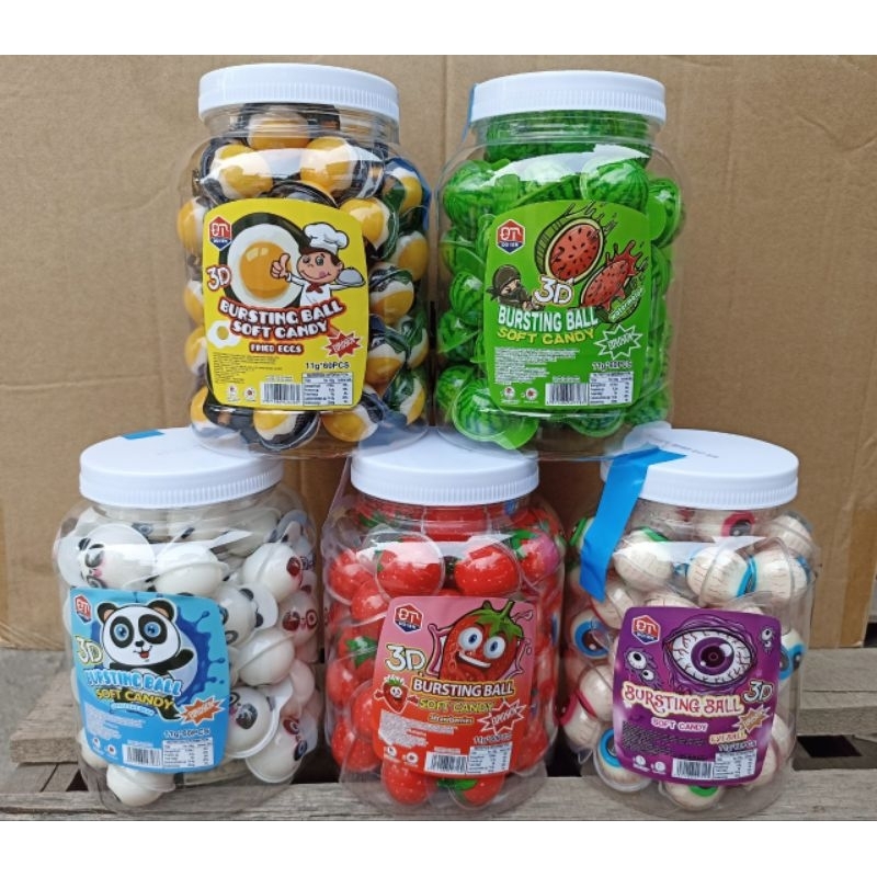 Kẹo mắt có nhân 3d lọ 60v