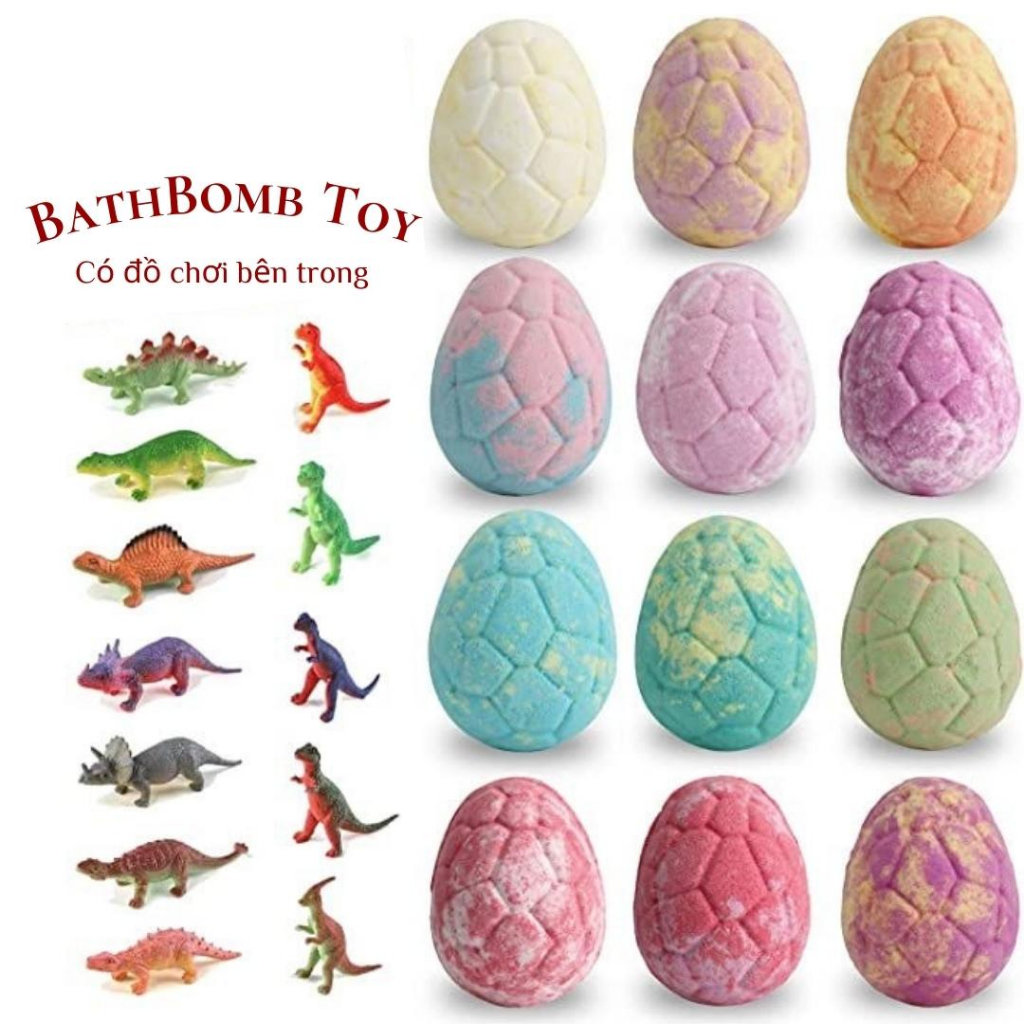 Viên tắm sủi bọt Bathbomb tắm bồn cho mẹ bé có đồ chơi bí mật viên bom tắm bồn tạo bọt
