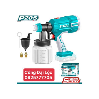 - máy phun sơn dùng pin 20v total kèm pin 20v và sạc