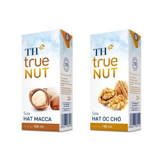 Vỉ 4 hộp sữa hạt th true nut 180 ml - óc chó/ mắc ca