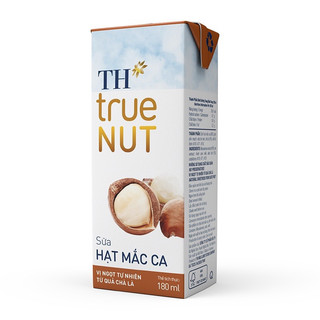 Vỉ 4 Hộp Sữa Hạt TH True NUT 180 ml - Óc Chó/ Mắc Ca