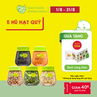 Tổng hợp hạt hữu cơ Mămmy loại 1 cho bé ăn dặm gồm hạt đậu lăng, đậu gà, diêm mạch, kiều mạch, kê nếp, yến mạch...