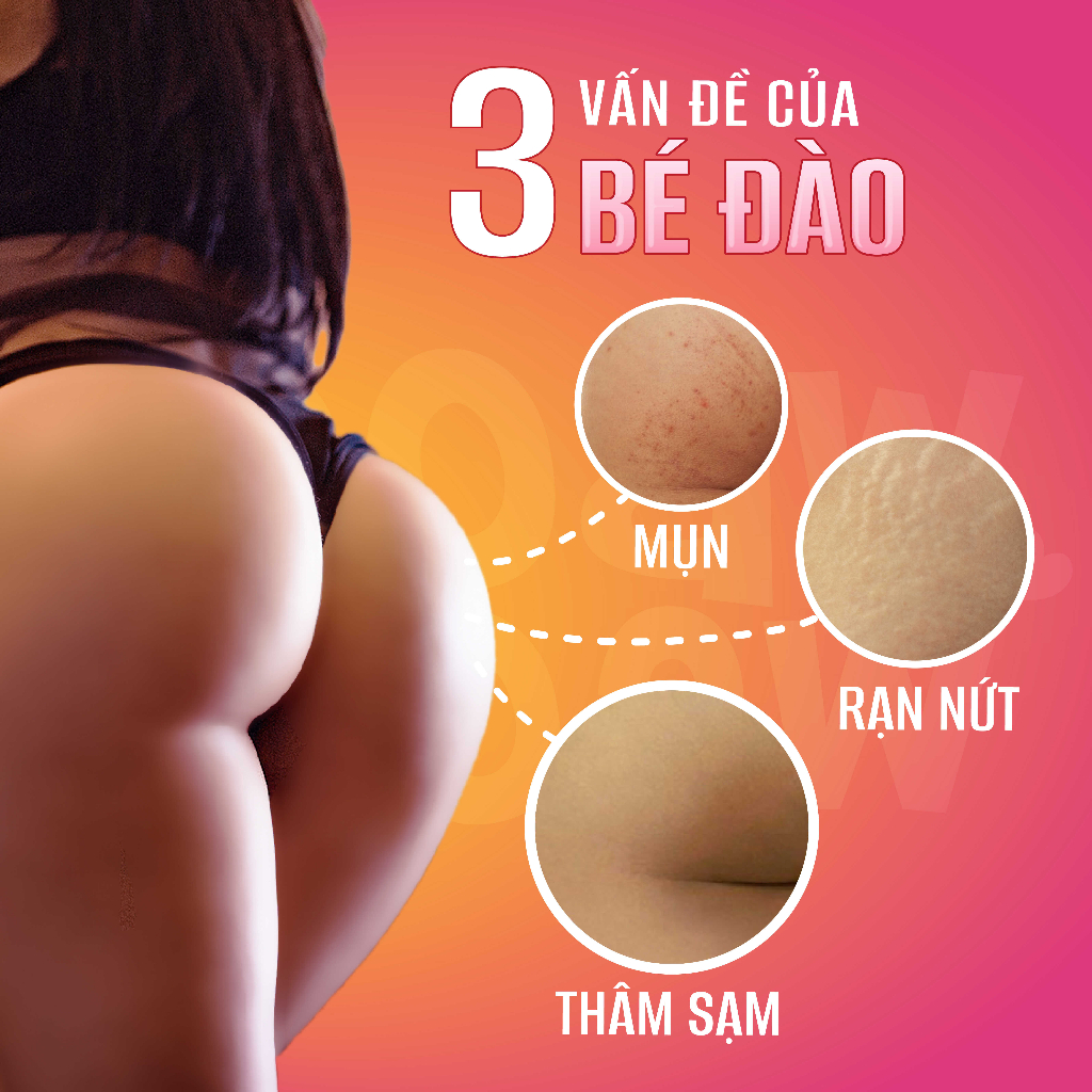 Dầu Massage Dưỡng Trắng Mông BHA & Rucinol Hương Nước Hoa Làm Mềm & Giảm Thâm Mông, Loại Bỏ Lớp Sần MOAWMOAW 30ml