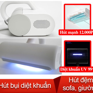Máy hút bụi giường nệm, sofa cầm tay diệt khuẩn XM xia00 Mijia - Làm sạch, tia UV khử 99% vi khuẩn