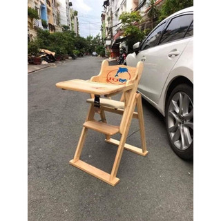 Ghế ăn dặm gỗ IQ toys