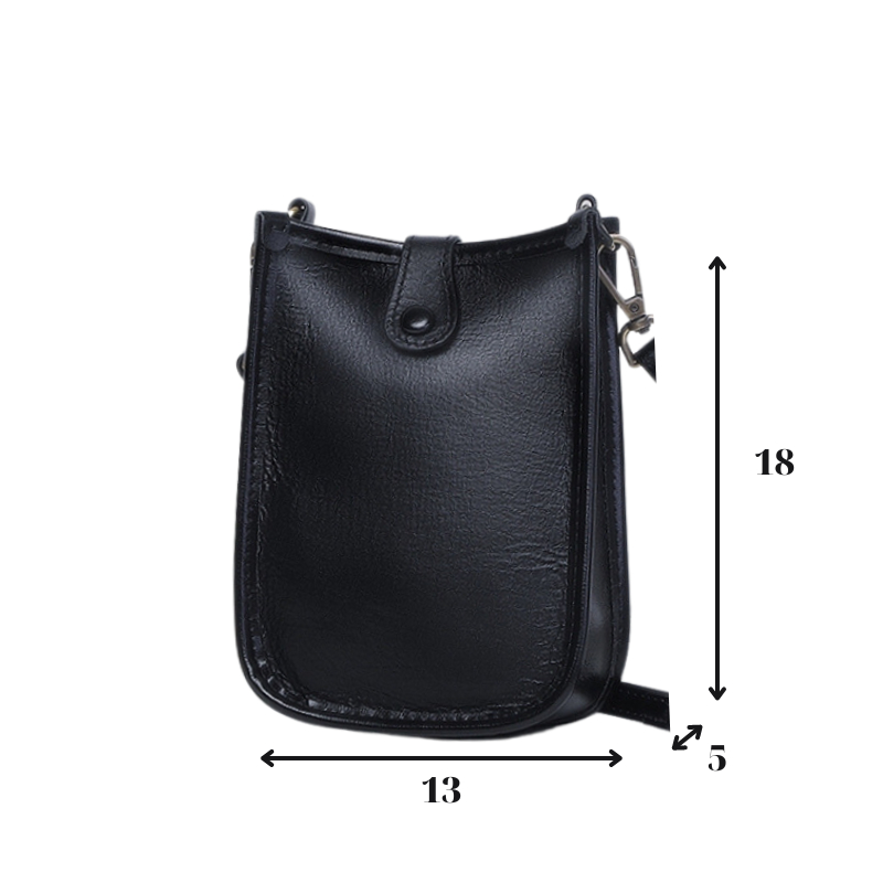 Túi Đeo Chéo Nhỏ Đựng Điện Thoại Da Bò Thật Cidu CD68