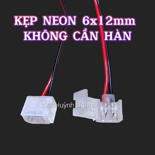 Đầu nối kẹp nối dây neon 6x12mm không cần hàn