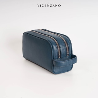 Bóp Cầm Tay Da Nam Cao Cấp Có Quai Thiết Kế 2 Ngăn Khóa Đôi Vicenzano CL00001