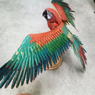 Mô Hình 3D Kim Loại Piececool Con Vẹt Đuôi Dài Nam Mỹ [Chưa Ráp]