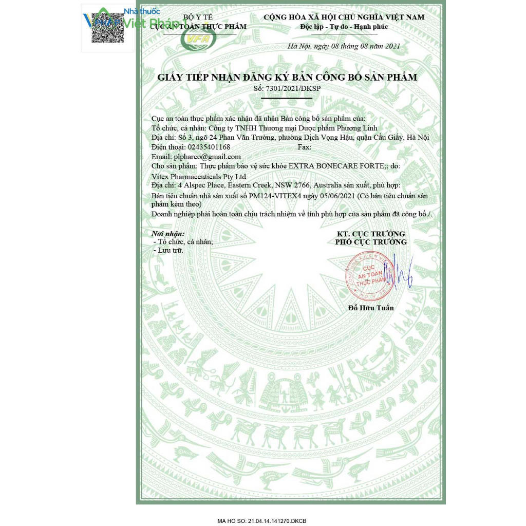 AB Extra Bone Care phòng loãng xương hộp 60 viên