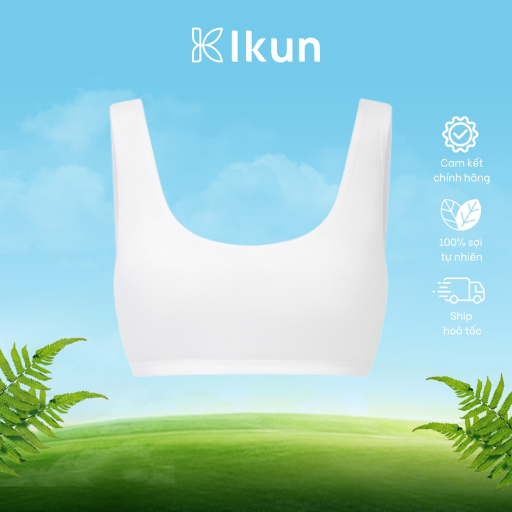 Áo lót cho bé gái tuổi dậy thì, Áo lót thoáng khí Ikun ATK10 chất liệu cotton cao cấp, không gọng