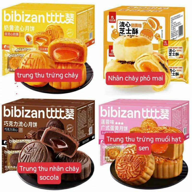 Bánh Lava Nhân Chảy Bibizan Hộp To 540g 12 Cái