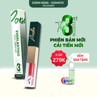 Son Kem 2 Đầu Posshe Siêu Lì Không Trôi - Mua 2 Cây Tặng Sáp Dưỡng Và Sáp Tẩy Trang Posshe Chính Hãng